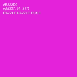 #E322D9 - Razzle Dazzle Rose Color Image