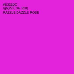 #E322DC - Razzle Dazzle Rose Color Image