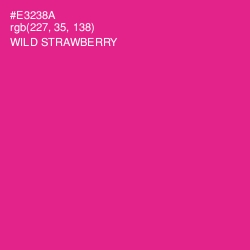 #E3238A - Wild Strawberry Color Image