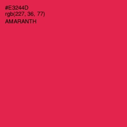 #E3244D - Amaranth Color Image