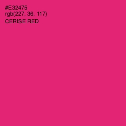 #E32475 - Cerise Red Color Image