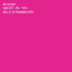 #E3248F - Wild Strawberry Color Image