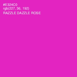 #E324C0 - Razzle Dazzle Rose Color Image