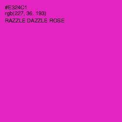 #E324C1 - Razzle Dazzle Rose Color Image