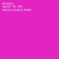 #E324C3 - Razzle Dazzle Rose Color Image