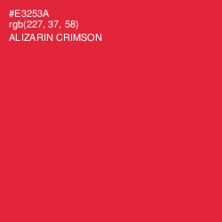 #E3253A - Alizarin Crimson Color Image