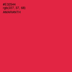 #E32544 - Amaranth Color Image