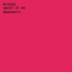 #E3255E - Amaranth Color Image