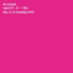 #E3258A - Wild Strawberry Color Image