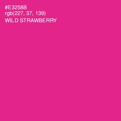 #E3258B - Wild Strawberry Color Image