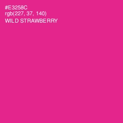 #E3258C - Wild Strawberry Color Image