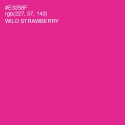 #E3258F - Wild Strawberry Color Image