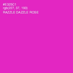 #E325C1 - Razzle Dazzle Rose Color Image