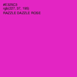 #E325C3 - Razzle Dazzle Rose Color Image