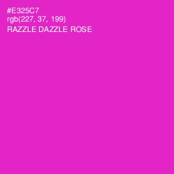 #E325C7 - Razzle Dazzle Rose Color Image