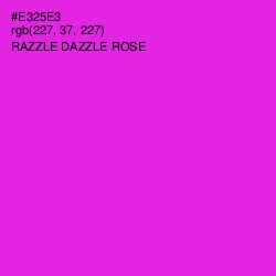 #E325E3 - Razzle Dazzle Rose Color Image