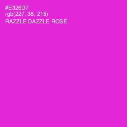 #E326D7 - Razzle Dazzle Rose Color Image