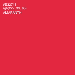 #E32741 - Amaranth Color Image