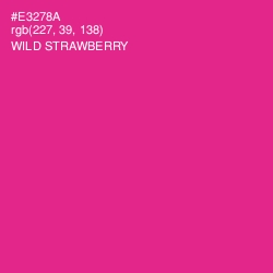 #E3278A - Wild Strawberry Color Image