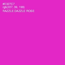 #E327C7 - Razzle Dazzle Rose Color Image
