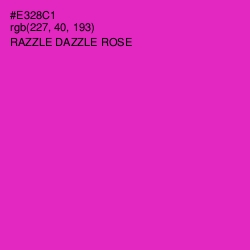 #E328C1 - Razzle Dazzle Rose Color Image