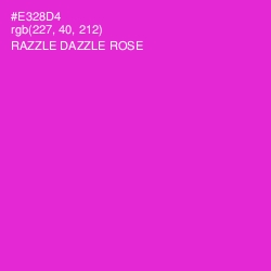 #E328D4 - Razzle Dazzle Rose Color Image