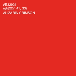 #E32921 - Alizarin Crimson Color Image