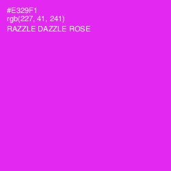 #E329F1 - Razzle Dazzle Rose Color Image