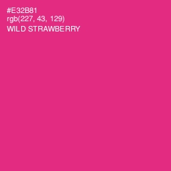 #E32B81 - Wild Strawberry Color Image