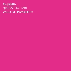 #E32B8A - Wild Strawberry Color Image