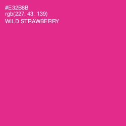 #E32B8B - Wild Strawberry Color Image