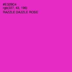 #E32BC4 - Razzle Dazzle Rose Color Image