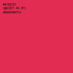 #E32C51 - Amaranth Color Image