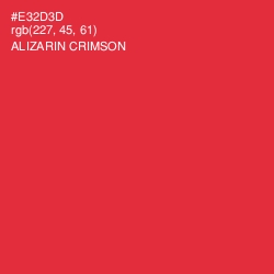 #E32D3D - Alizarin Crimson Color Image