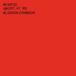 #E32F23 - Alizarin Crimson Color Image