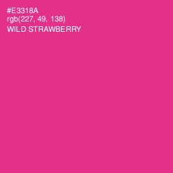 #E3318A - Wild Strawberry Color Image