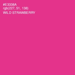 #E3338A - Wild Strawberry Color Image