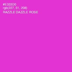 #E333D0 - Razzle Dazzle Rose Color Image