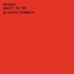 #E33427 - Alizarin Crimson Color Image