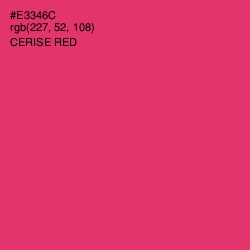 #E3346C - Cerise Red Color Image