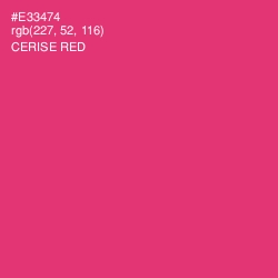 #E33474 - Cerise Red Color Image