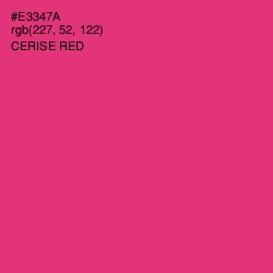 #E3347A - Cerise Red Color Image
