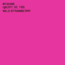 #E3349B - Wild Strawberry Color Image