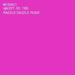 #E334C1 - Razzle Dazzle Rose Color Image