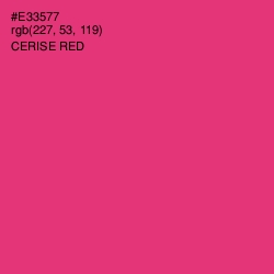 #E33577 - Cerise Red Color Image