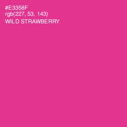 #E3358F - Wild Strawberry Color Image