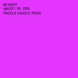 #E335FF - Razzle Dazzle Rose Color Image