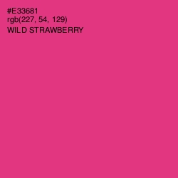 #E33681 - Wild Strawberry Color Image