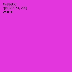 #E336DC - Razzle Dazzle Rose Color Image