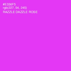 #E336F5 - Razzle Dazzle Rose Color Image